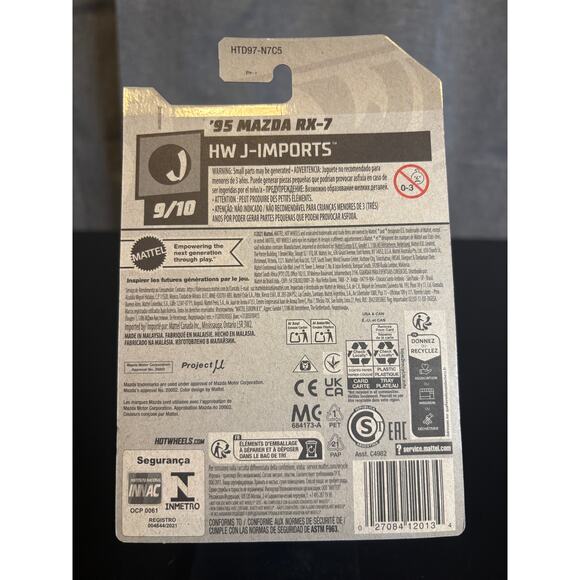 Mattel Hot Wheels '95 RX-7 170/250 - Picture 2 of 2